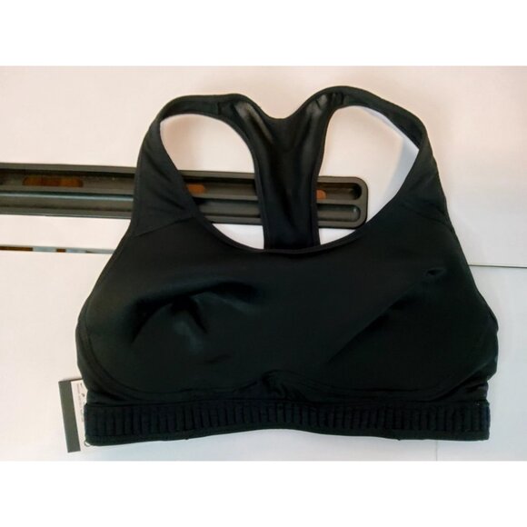 WOMENS NIKE BRA Dri-Fit Training Bra High Support Top SIZE XS (548545 010) BLACK - Picture 2 of 6